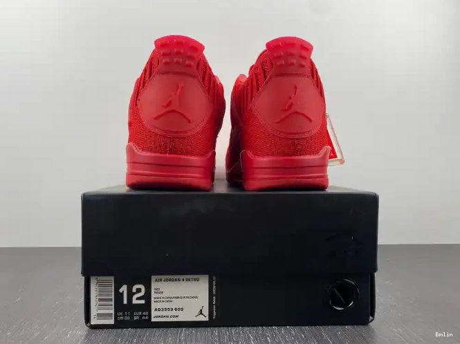 Bmlin Shoes 4 Retro Red Flyknit AQ3559-600 Jordan 0524